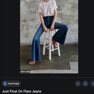Free people flare jeans (Just float on flare)